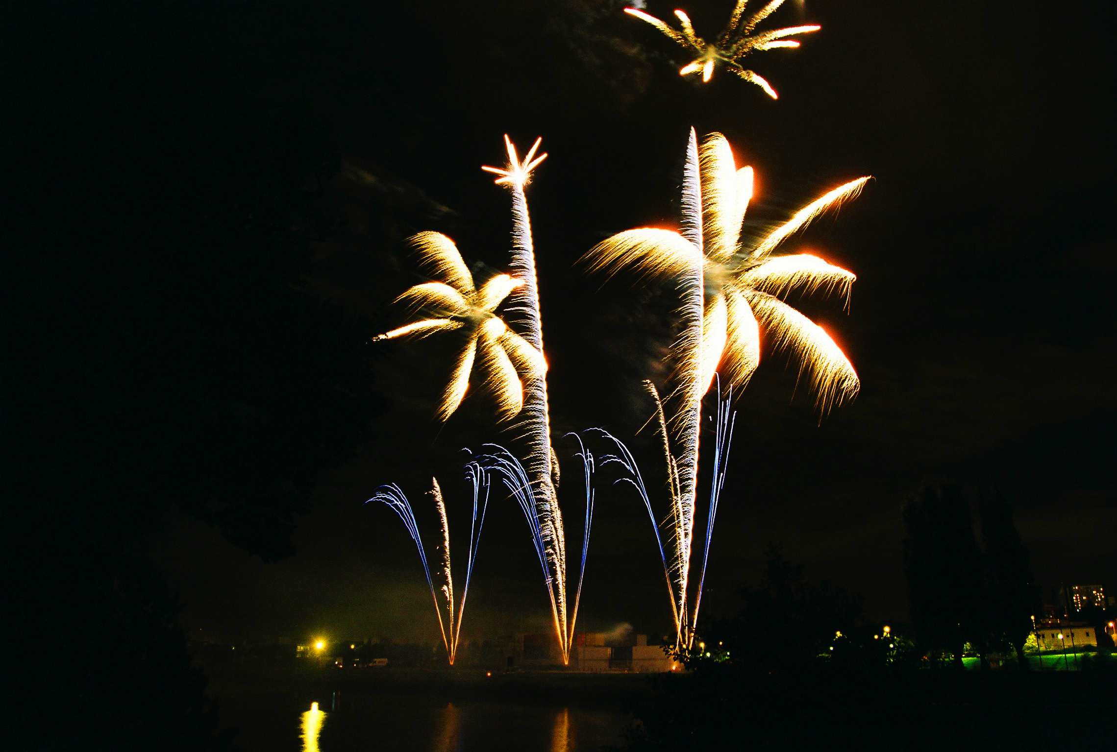 Feux d'artifice pour une fete en couleurs